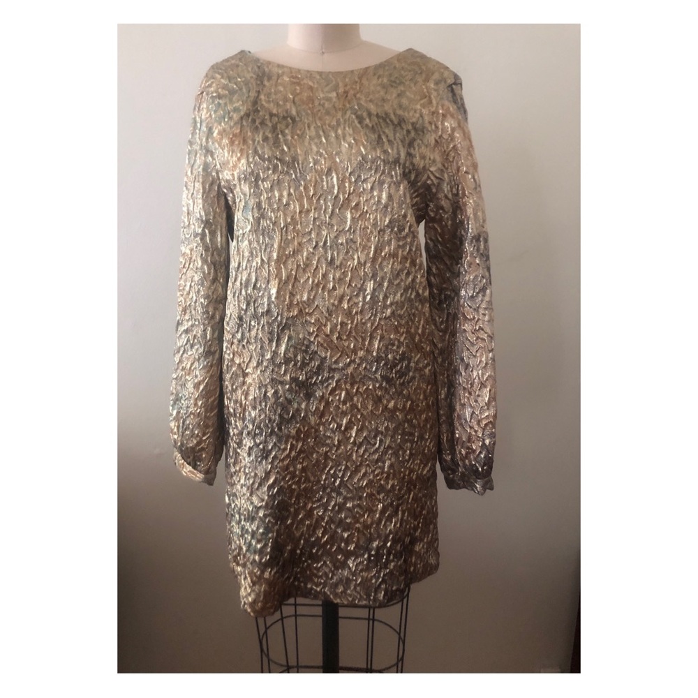 Zara gold party dress
